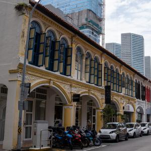 Purvis Street historical shophouses.